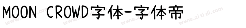 MOON CROWD字体字体转换